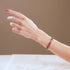 Fire and Ice | .925 Sterling Silver | Firefly Glass Bracelet